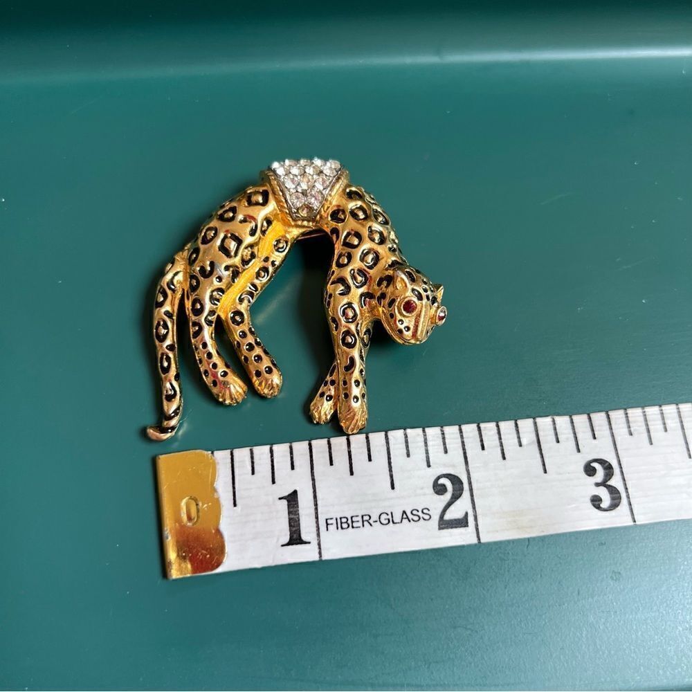 Quirky Vintage 3 Piece Gold Toned Jungle Safari Animal Brooch Pin Lot - Picture 4 of 8